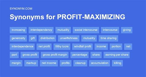 another word for profit.